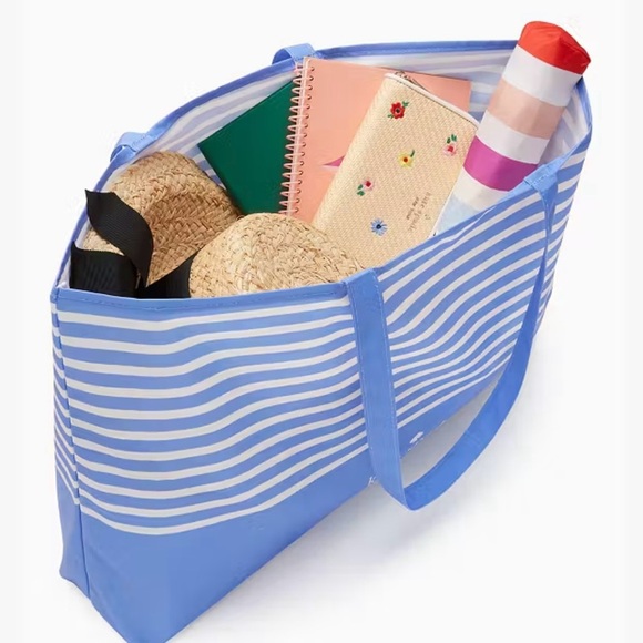 Kate Spade NEW YORK Basket Stripe Canvas Tote - Picture 2 of 6